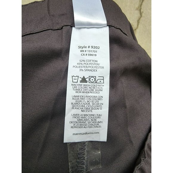 Maevn Women's Drawstring Utility Cargo Scrub Pants Charcoal/Pink Size S/M NWT - Picture 14 of 15